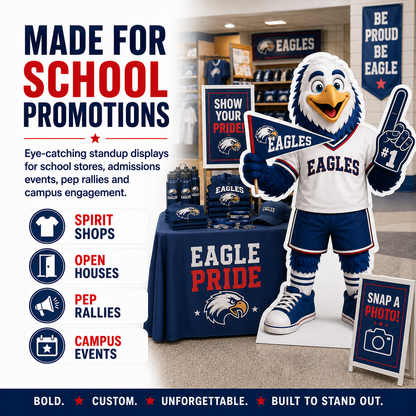 Custom School Mascot Standup Cutouts & School Spirit Displays