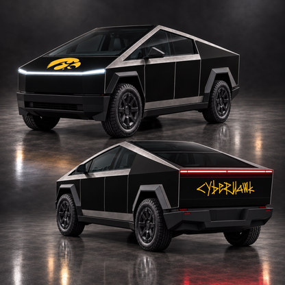 Iowa Hawkeyes Cybertruck Wrap Panel Kit – CyberHawk