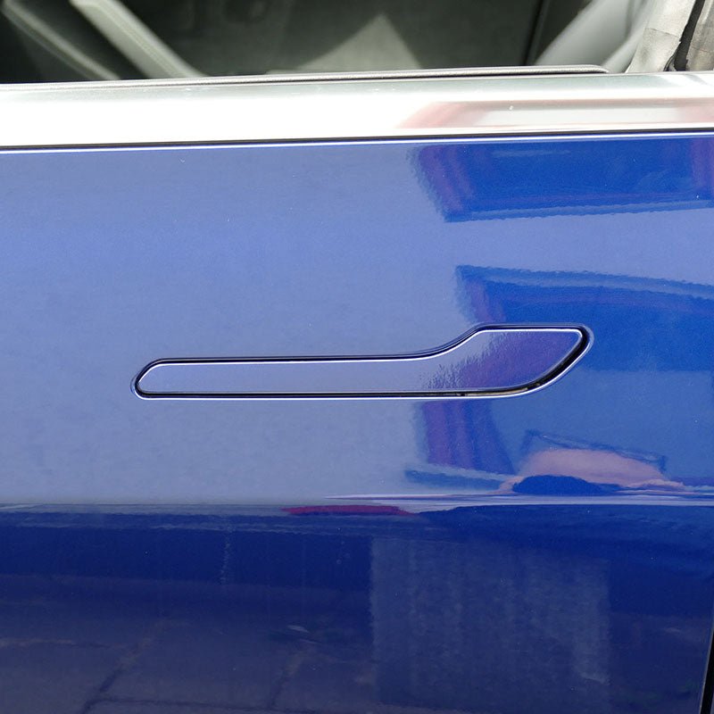 3M Deep Blue Metallic Tesla Door Handle Decals (4pcs)