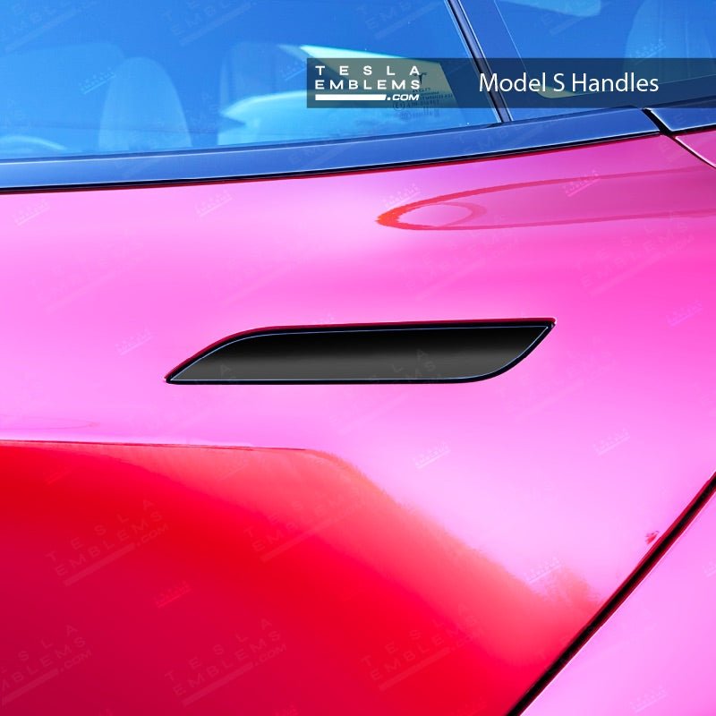 3M Gloss Black Tesla Door Handle Decals (4pcs)