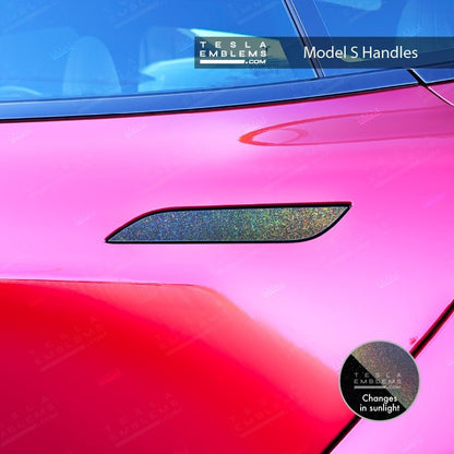 KPMF Morpheus Black Tesla Door Handle Decals (4pcs)