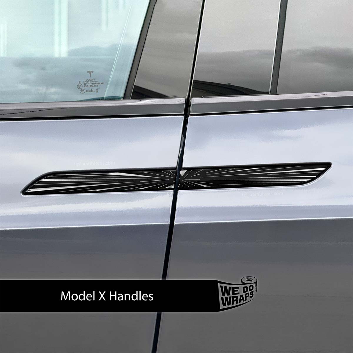 Tesla Ludicrous Performance Mode Tesla Door Handle Decals (4pcs)