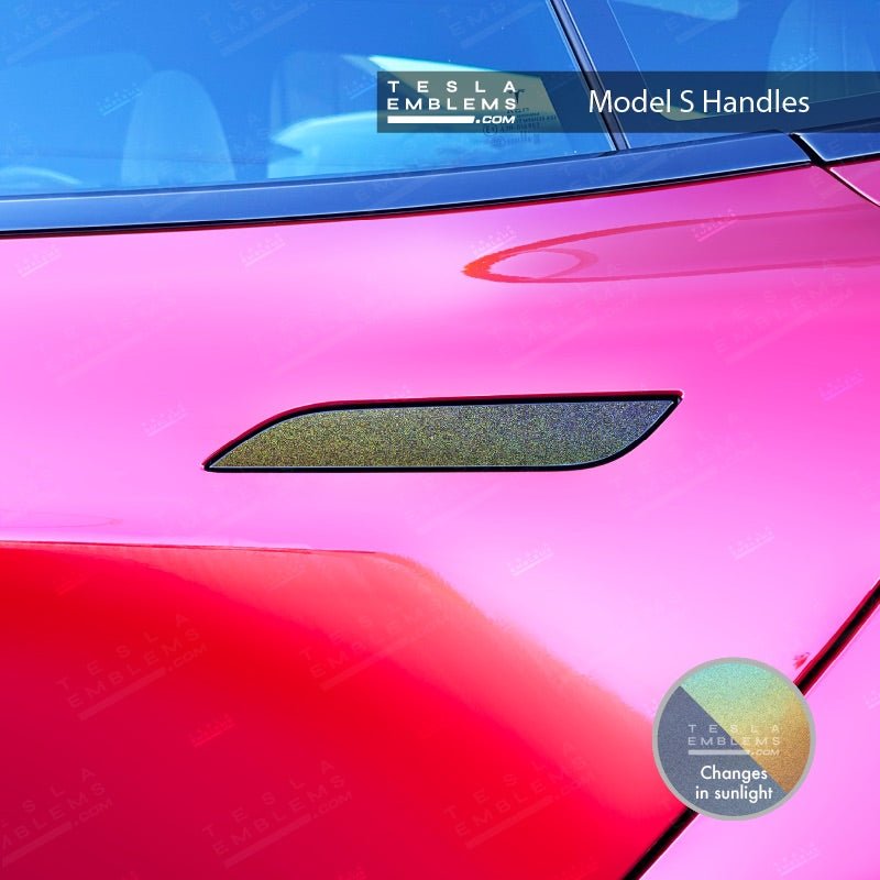 3M Satin Psychedelic Flip Tesla Door Handle Decals (4pcs)