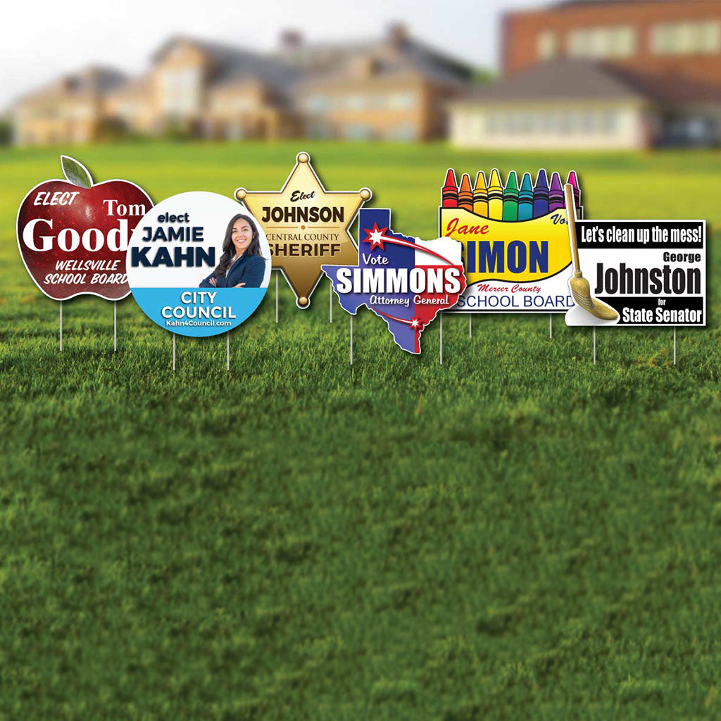 Shaped Yard Signs and Campaign Signs