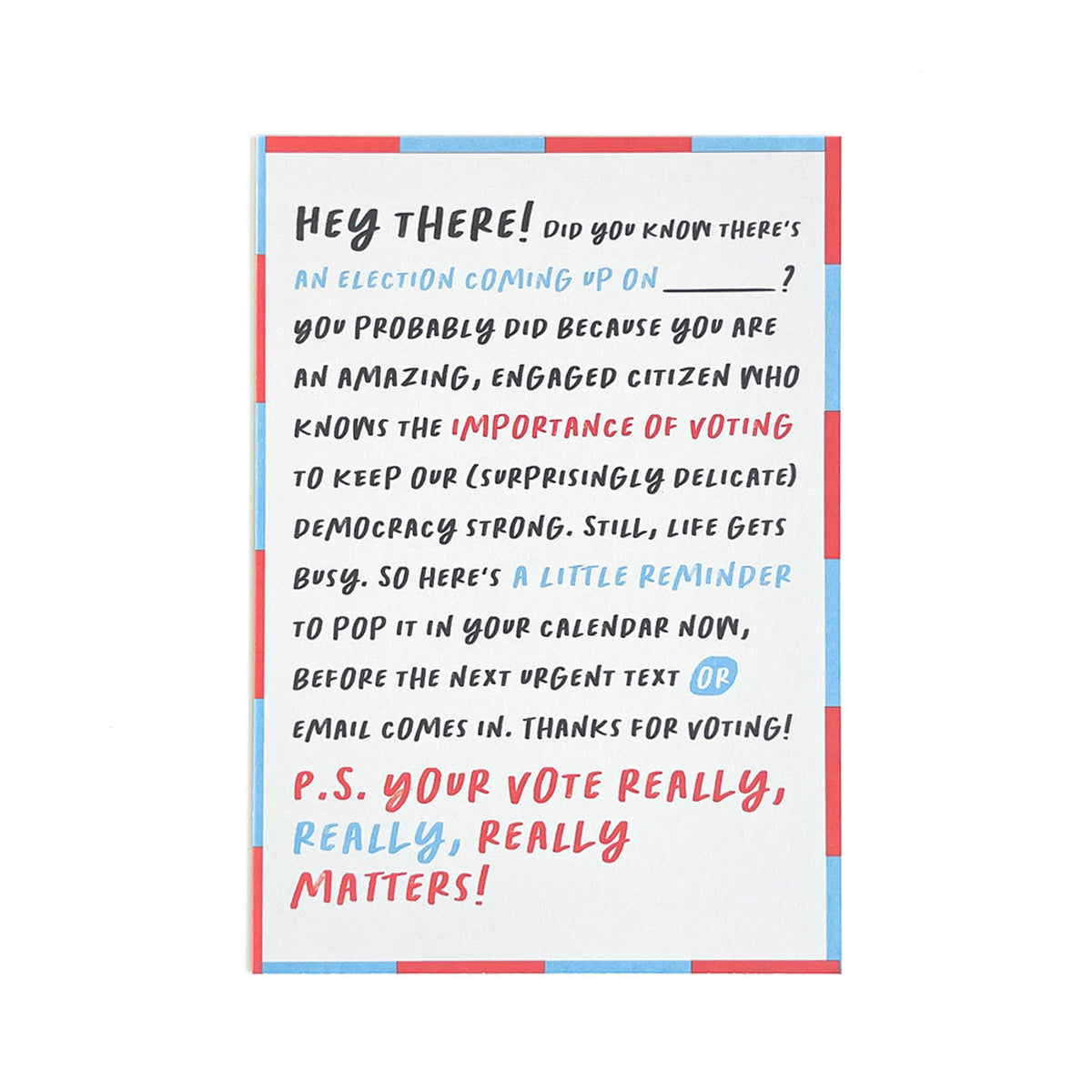 Hey There! - Political Action Postcards Set of 12