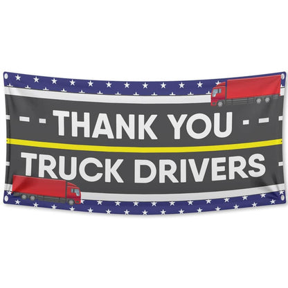 Thank You Truck Drivers Appreciation 3'x6' Banner