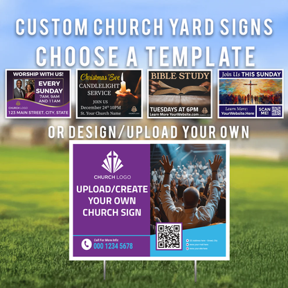 Custom Church Yard Signs | 18"x24"