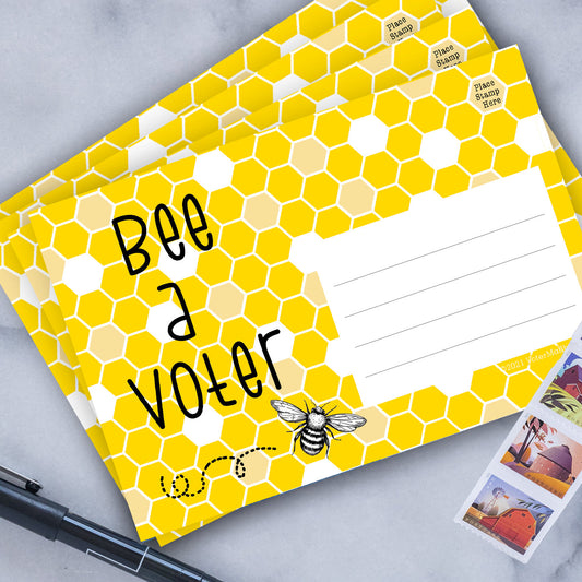 Bee A Voter – Blank 4x6 Voter Postcards