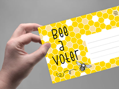 Bee A Voter – Blank 4x6 Voter Postcards