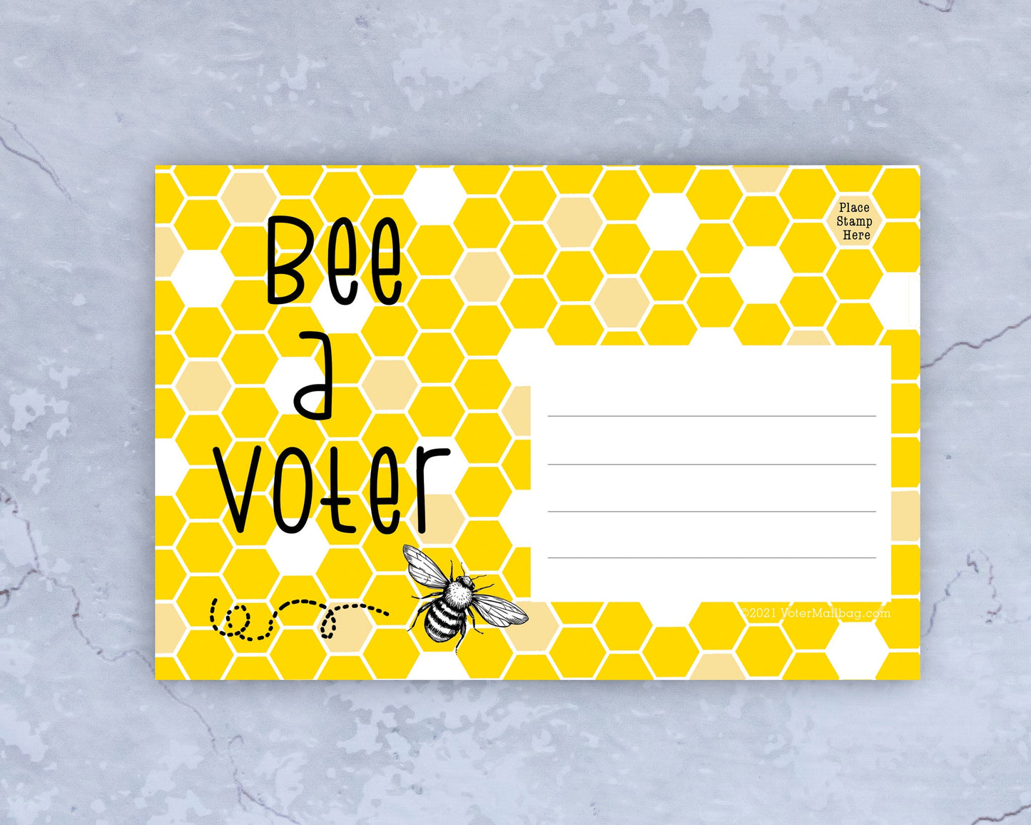 Bee A Voter – Blank 4x6 Voter Postcards