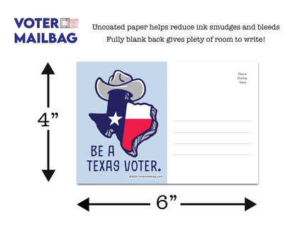 Texas Voter Postcards - Blank 4x6 Voter Postcards