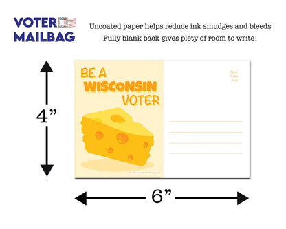 Wisconsin Voter Postcards - Blank 4x6 Voter Postcards