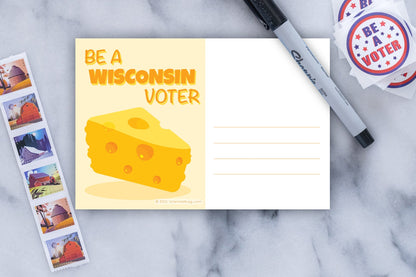 Wisconsin Voter Postcards - Blank 4x6 Voter Postcards