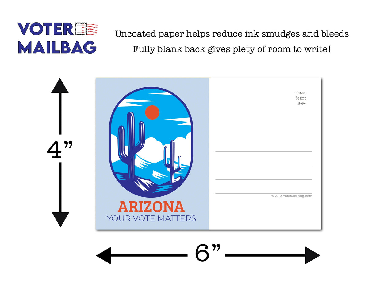 Arizona Voter Postcards - Blank 4x6 Voter Postcards