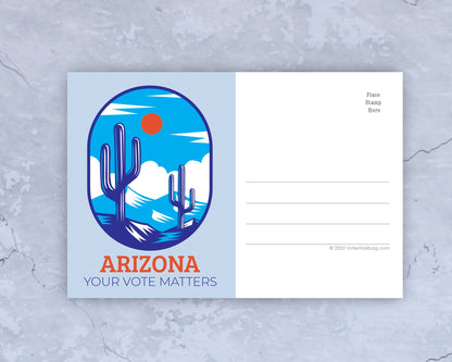 Arizona Voter Postcards - Blank 4x6 Voter Postcards