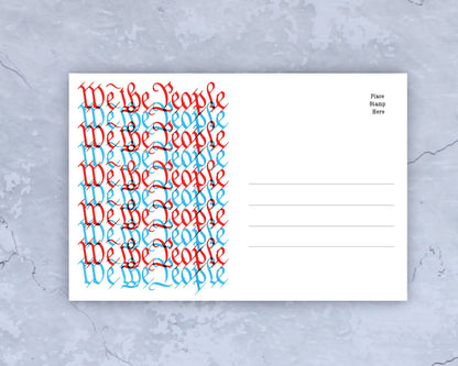 We The People – Blank 4x6 Voter Postcards