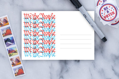 We The People – Blank 4x6 Voter Postcards
