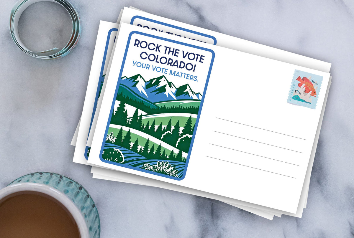 Colorado Voter Postcards - Blank 4x6 Voter Postcards