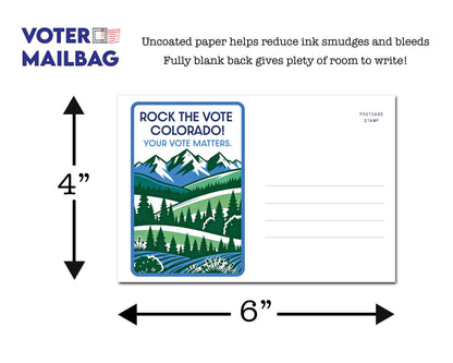 Colorado Voter Postcards - Blank 4x6 Voter Postcards