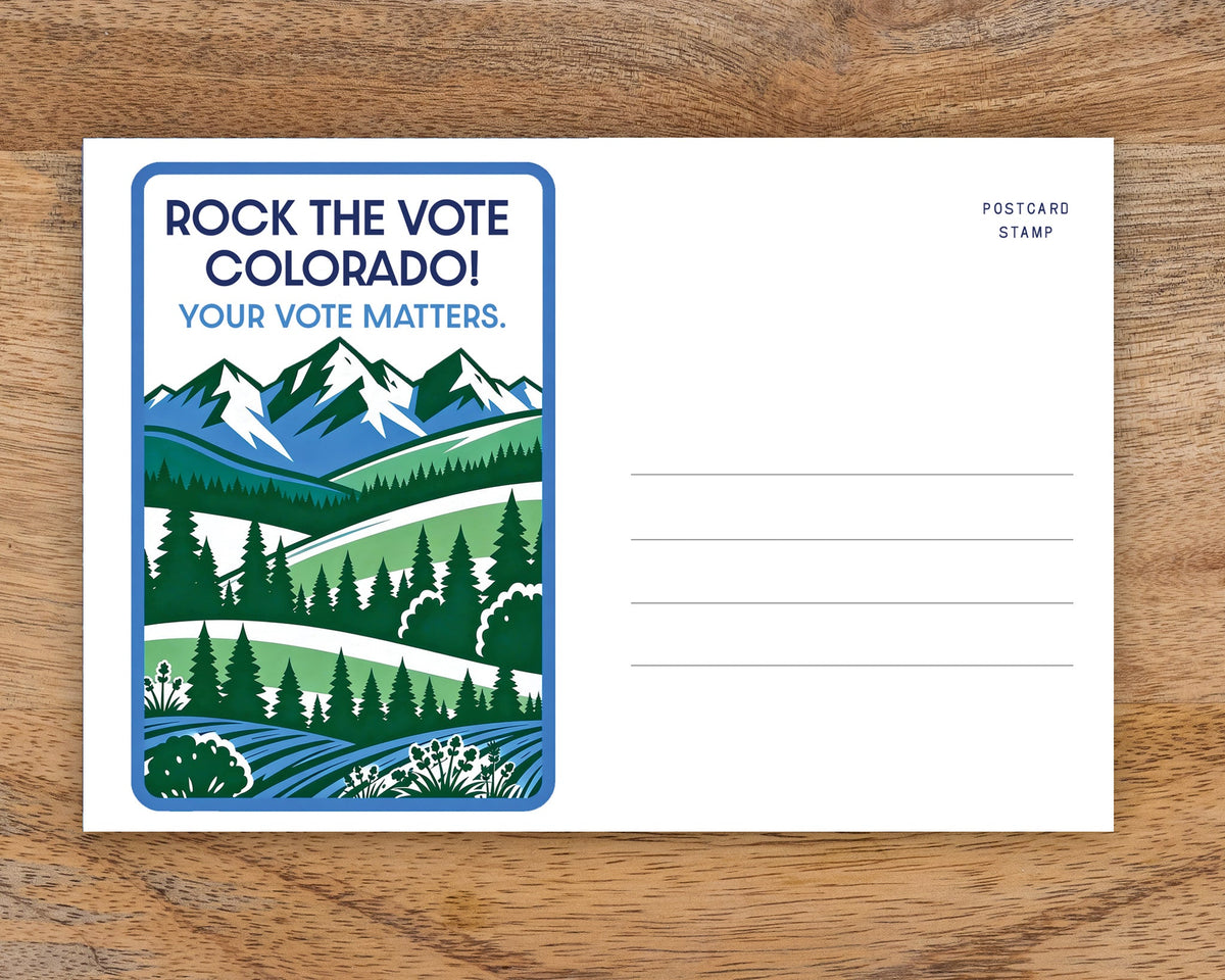 Colorado Voter Postcards - Blank 4x6 Voter Postcards
