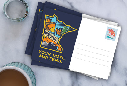 Minnesota Voter Postcards - Blank 4x6 Voter Postcards