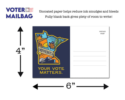 Minnesota Voter Postcards - Blank 4x6 Voter Postcards