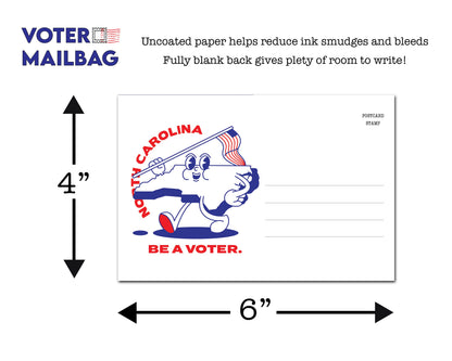 North Carolina Voter Postcards - Blank 4x6 Voter Postcards