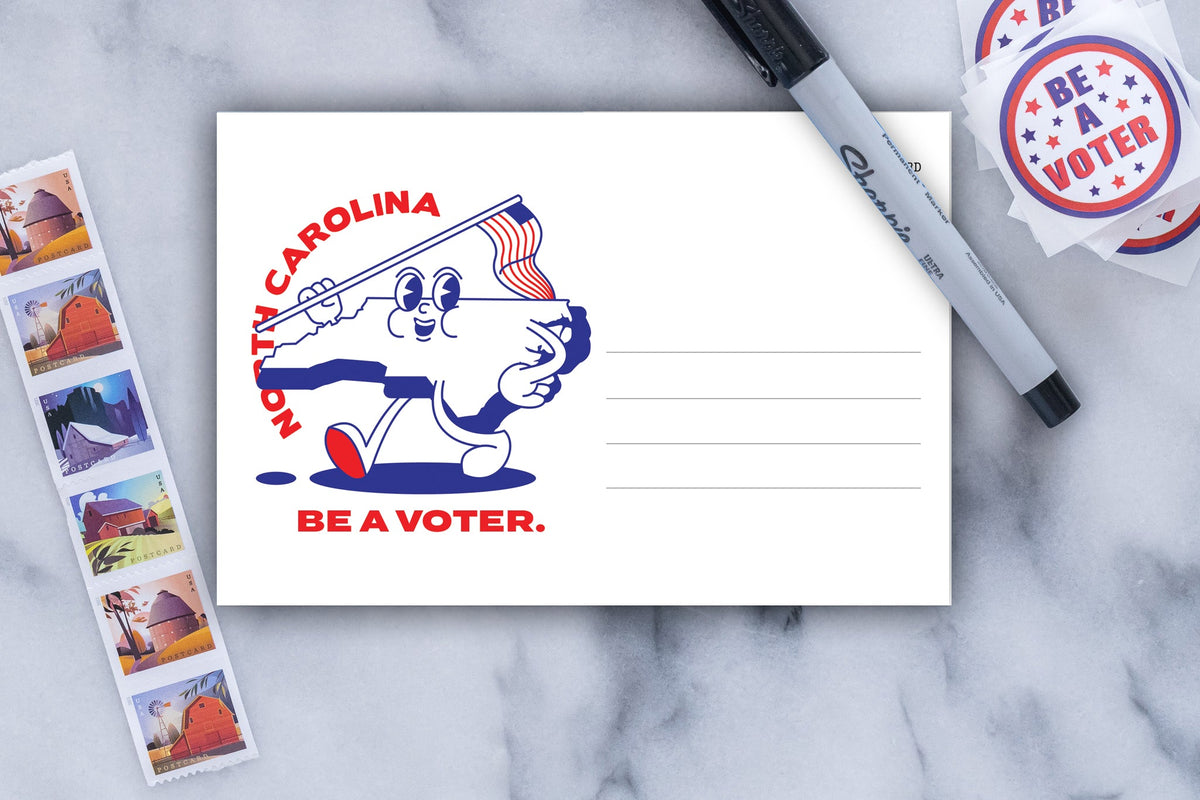 North Carolina Voter Postcards - Blank 4x6 Voter Postcards