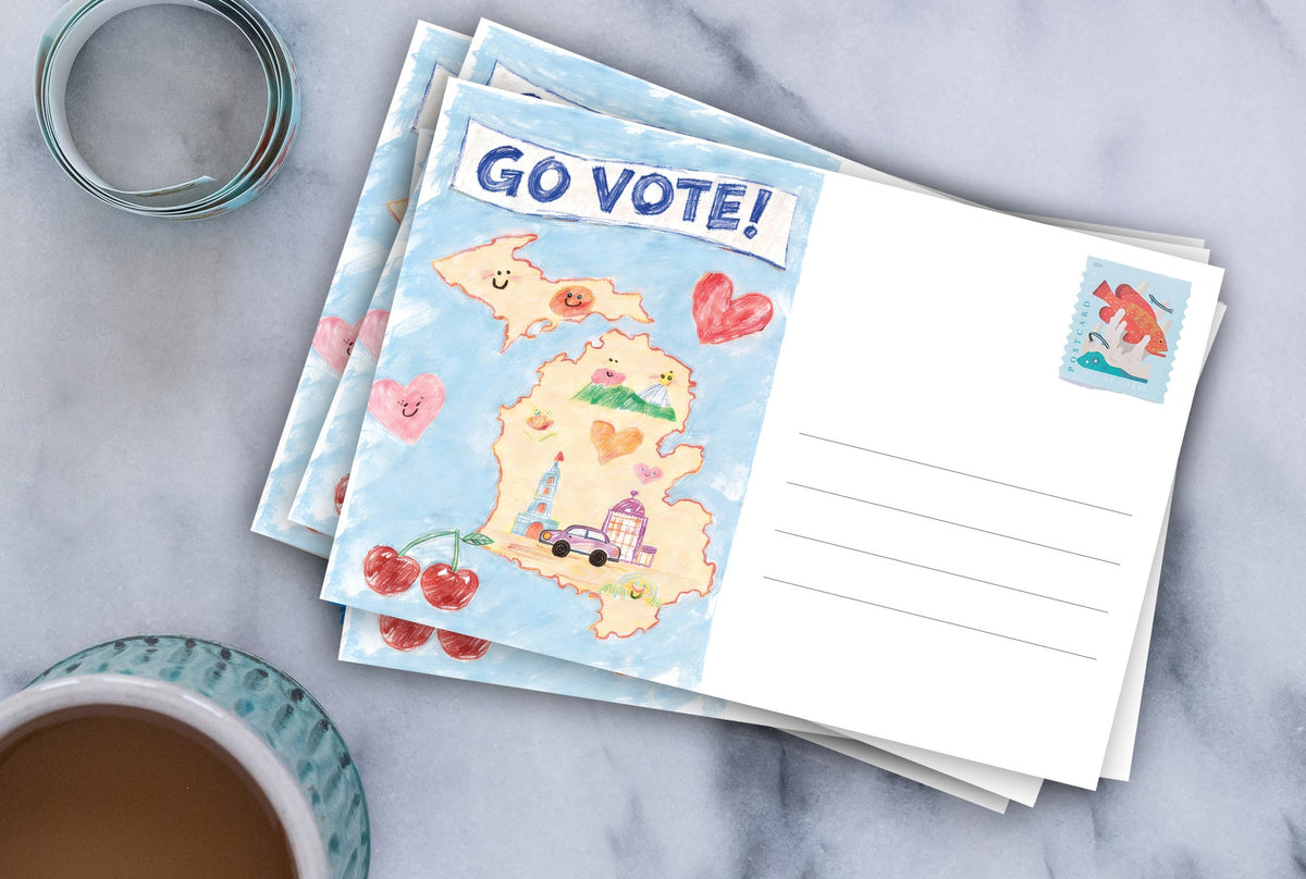 Michigan Voter Postcards - Blank 4x6 Voter Postcards