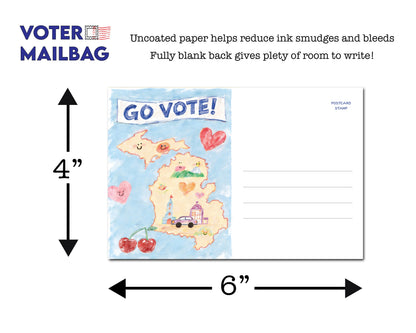 Michigan Voter Postcards - Blank 4x6 Voter Postcards
