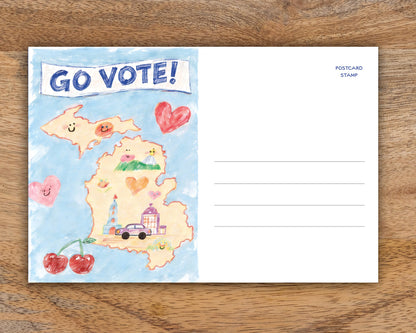 Michigan Voter Postcards - Blank 4x6 Voter Postcards