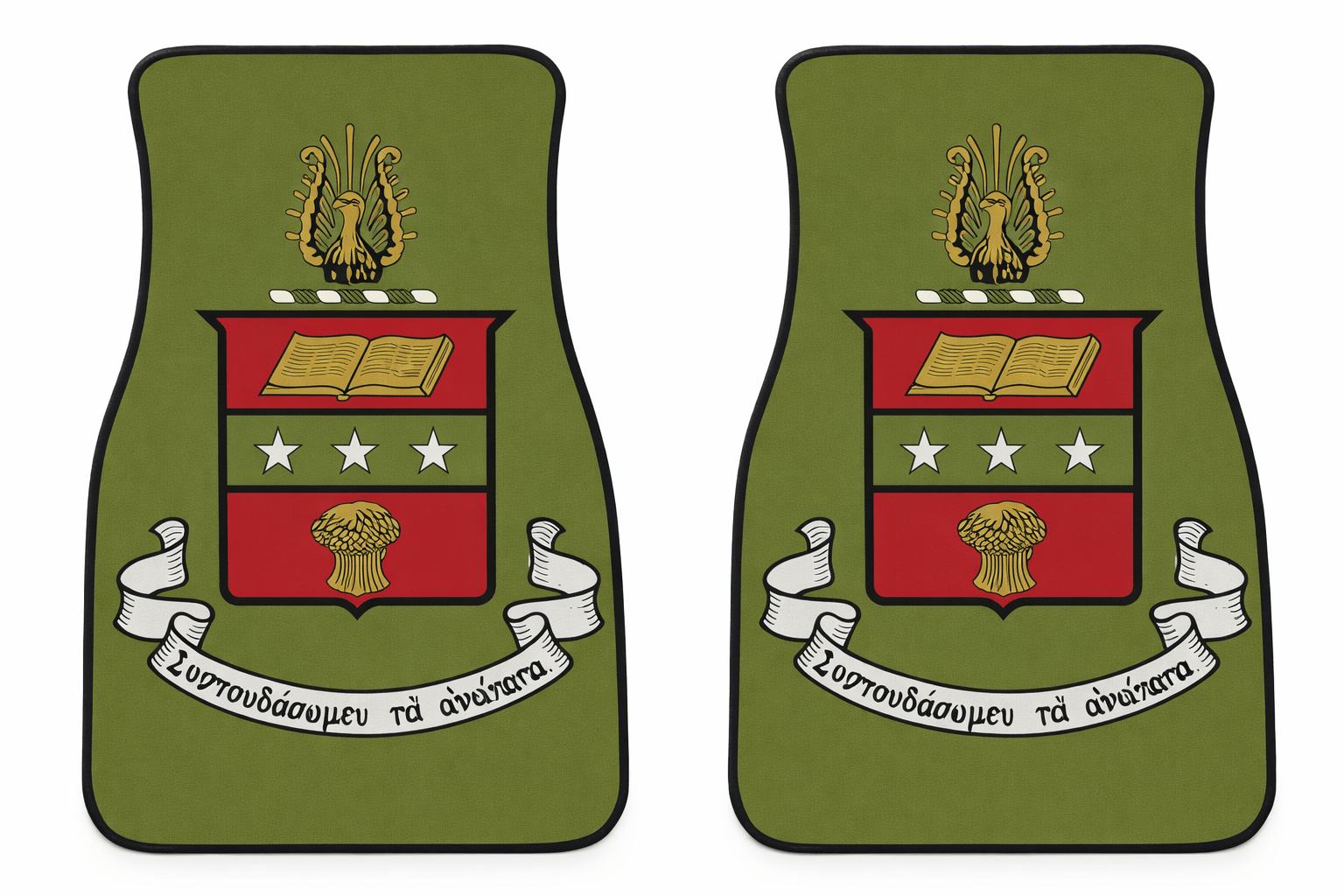 Alpha Chi Omega Car Floor Mat Set (2pcs)
