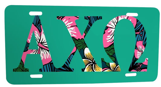 Alpha Chi Omega License Plate