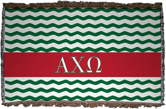 Alpha Chi Omega Woven Blanket