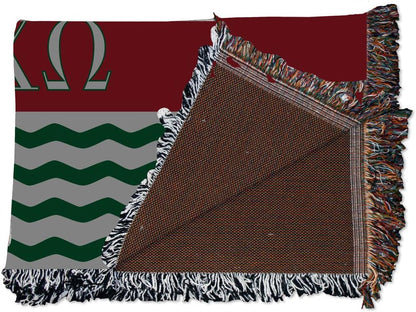 Alpha Chi Omega Woven Blanket