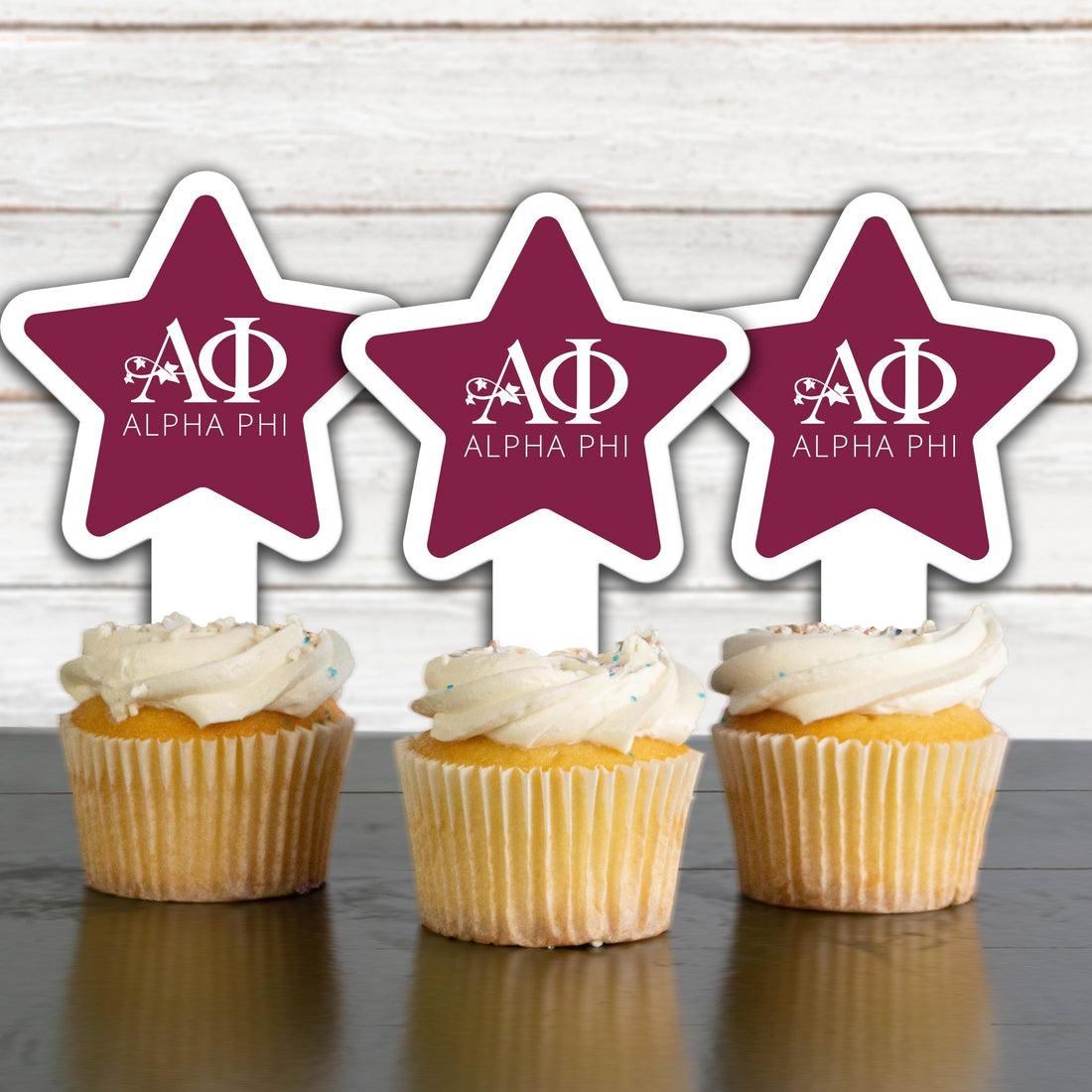 Alpha Phi Cupcake Toppers – VictoryStore.com
