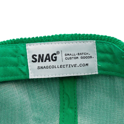 Amateur Leprechaun Sketch - Jade Green Corduroy Hat