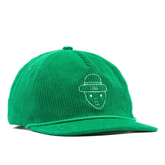 Amateur Leprechaun Sketch - Jade Green Corduroy Hat