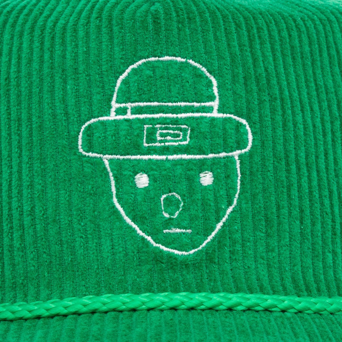 Amateur Leprechaun Sketch - Jade Green Corduroy Hat