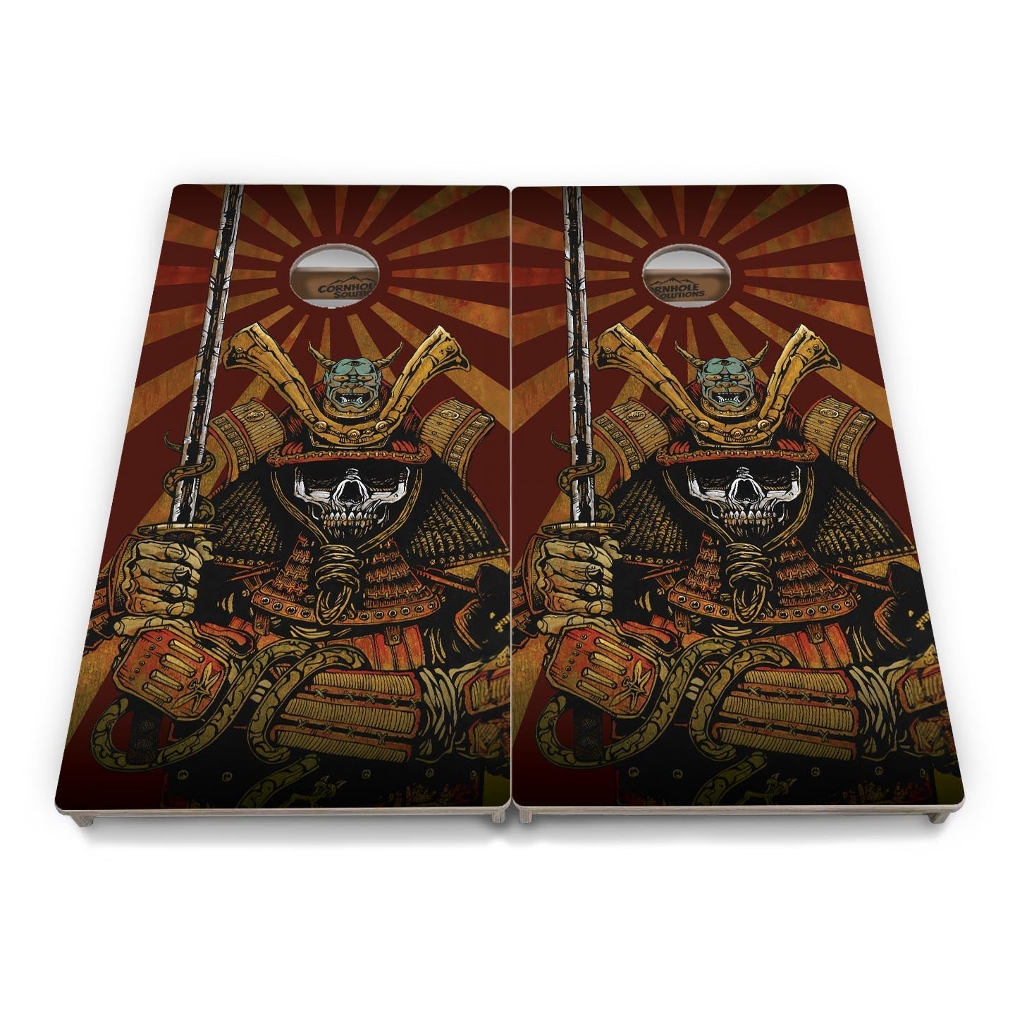 Artist Series Cornhole Boards - Professional Tournament Series - Samurai