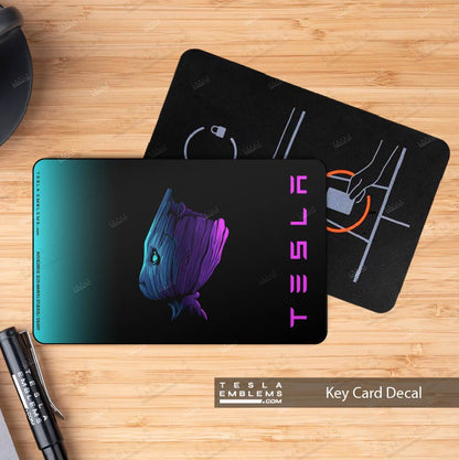 Baby Groot Art Keycard Decal