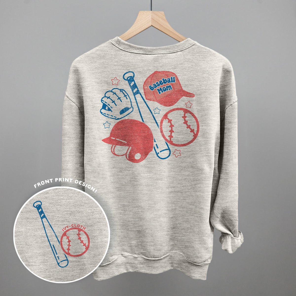 Baseball Mom Doodle (Back Print)