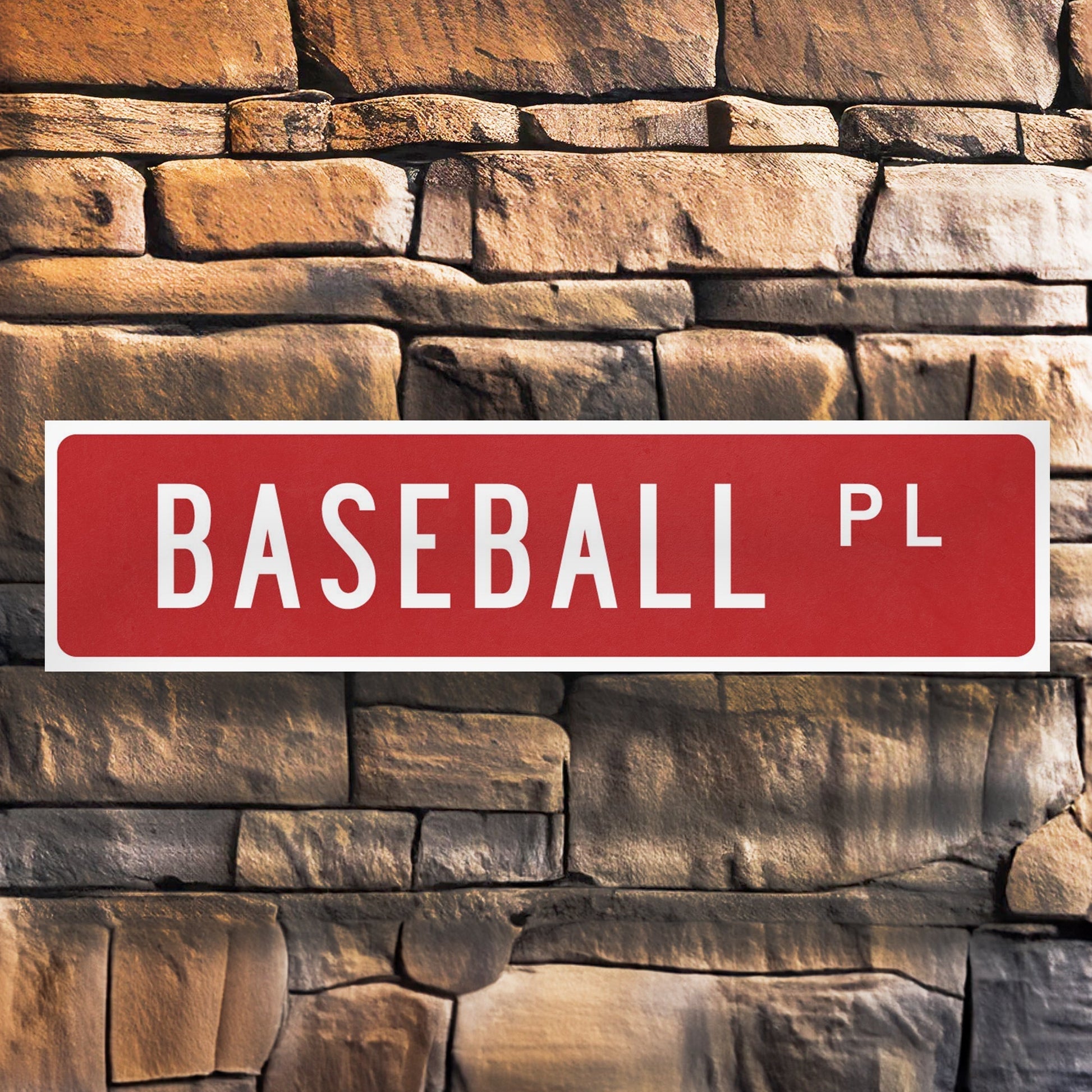 Custom Baseball Street Sign – Metal Sports Sign for Baseball Fans ...