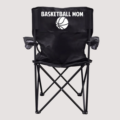 Basketball Mom Black Folding Camping Chair