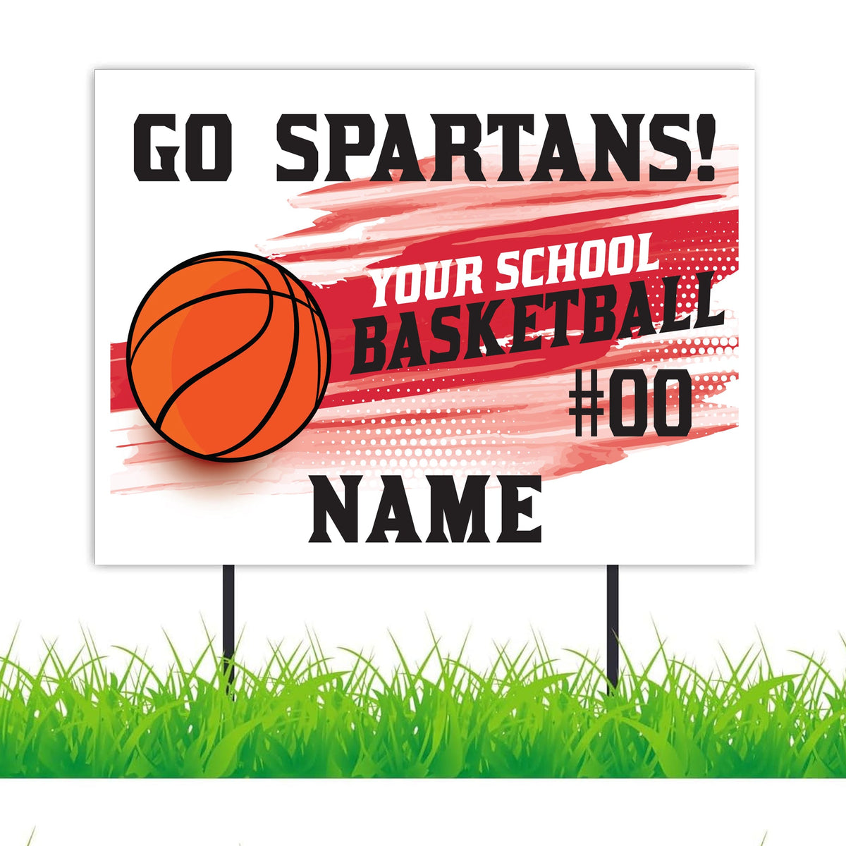 Team Sign Designs Custom Basketball Team Yard Signs | 18