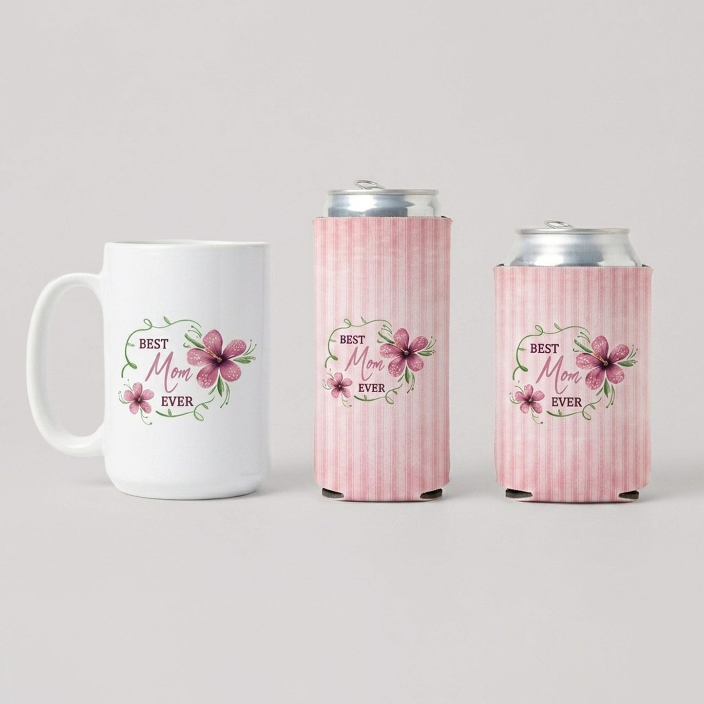 Best Mom Ever Coffee Mug & Can Cooler Gift Set