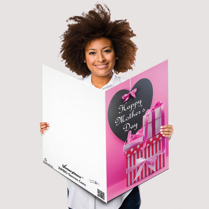 Giant Pink Mother's Day Greeting Card