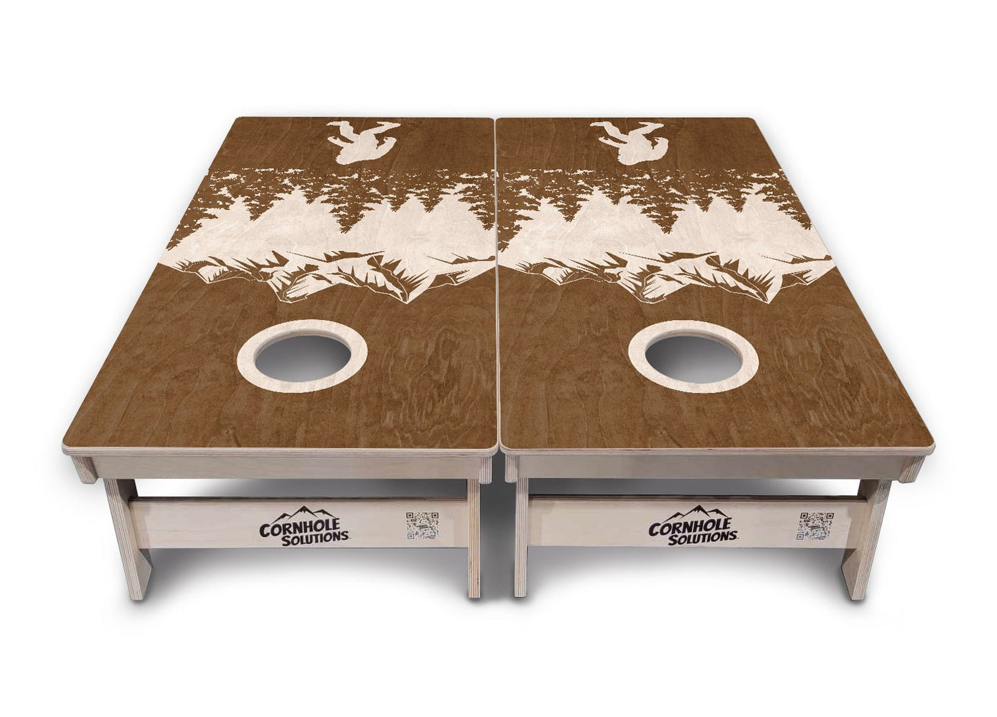 Bigfoot Mtn Scene Cornhole Boards - Professional Tournament Series