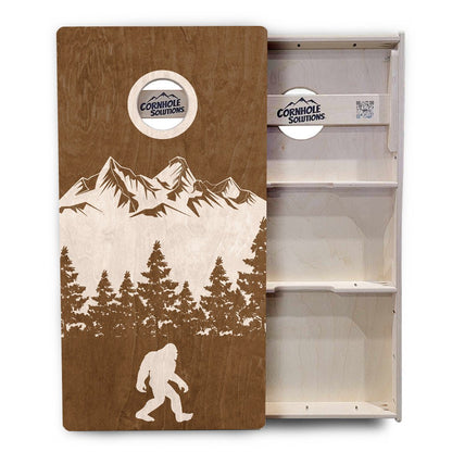 Bigfoot Mtn Scene Cornhole Boards - Professional Tournament Series
