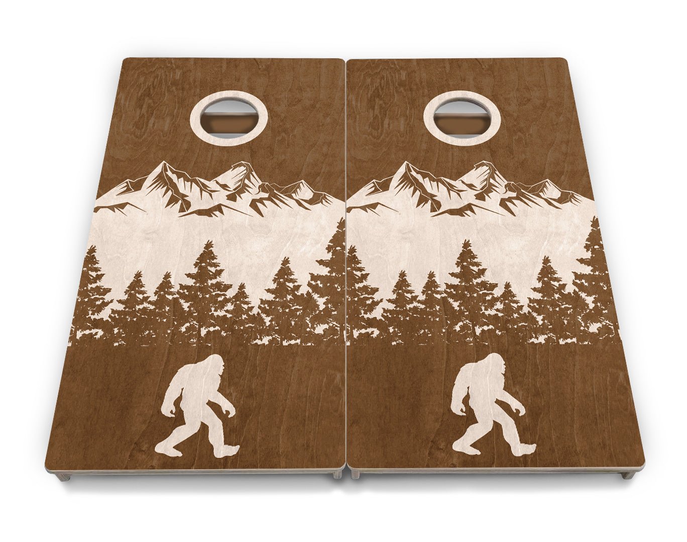 Bigfoot Mtn Scene Cornhole Boards - Professional Tournament Series